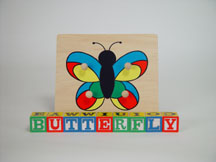 Large Knob Puzzle Butterfly